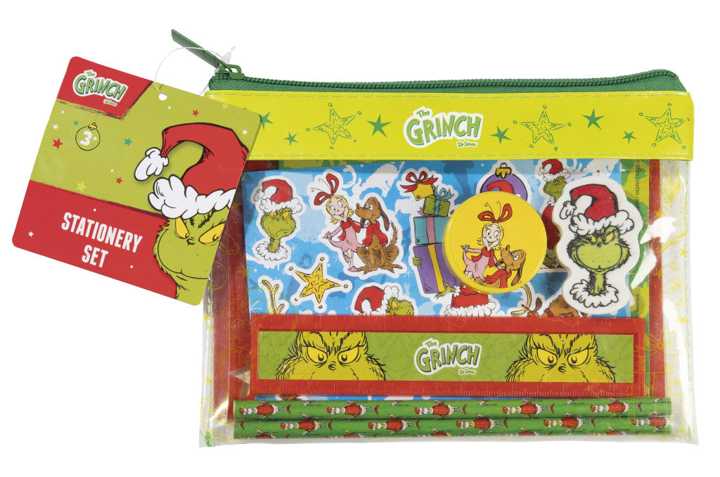 Der Grinch Dr Seuss 9-teiliges Schreibwarenset