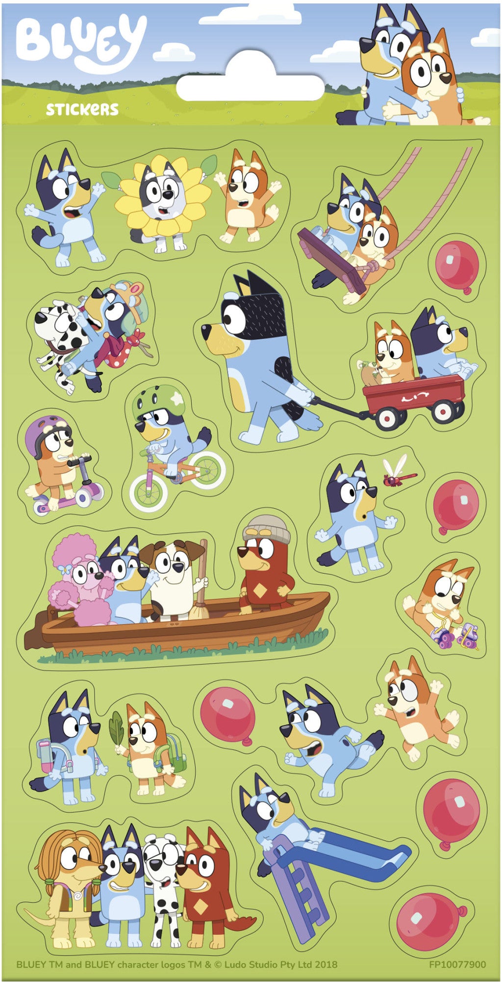 Bluey Play Aufkleber