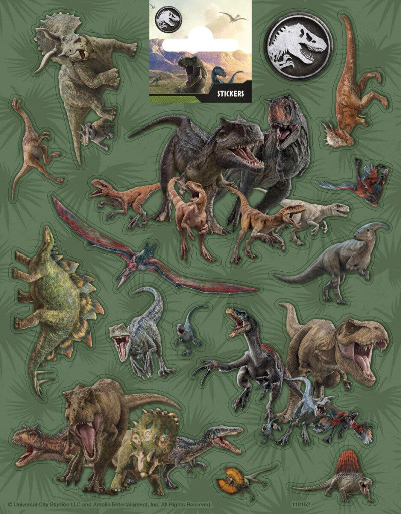 Jurassic World Attack Aufkleber