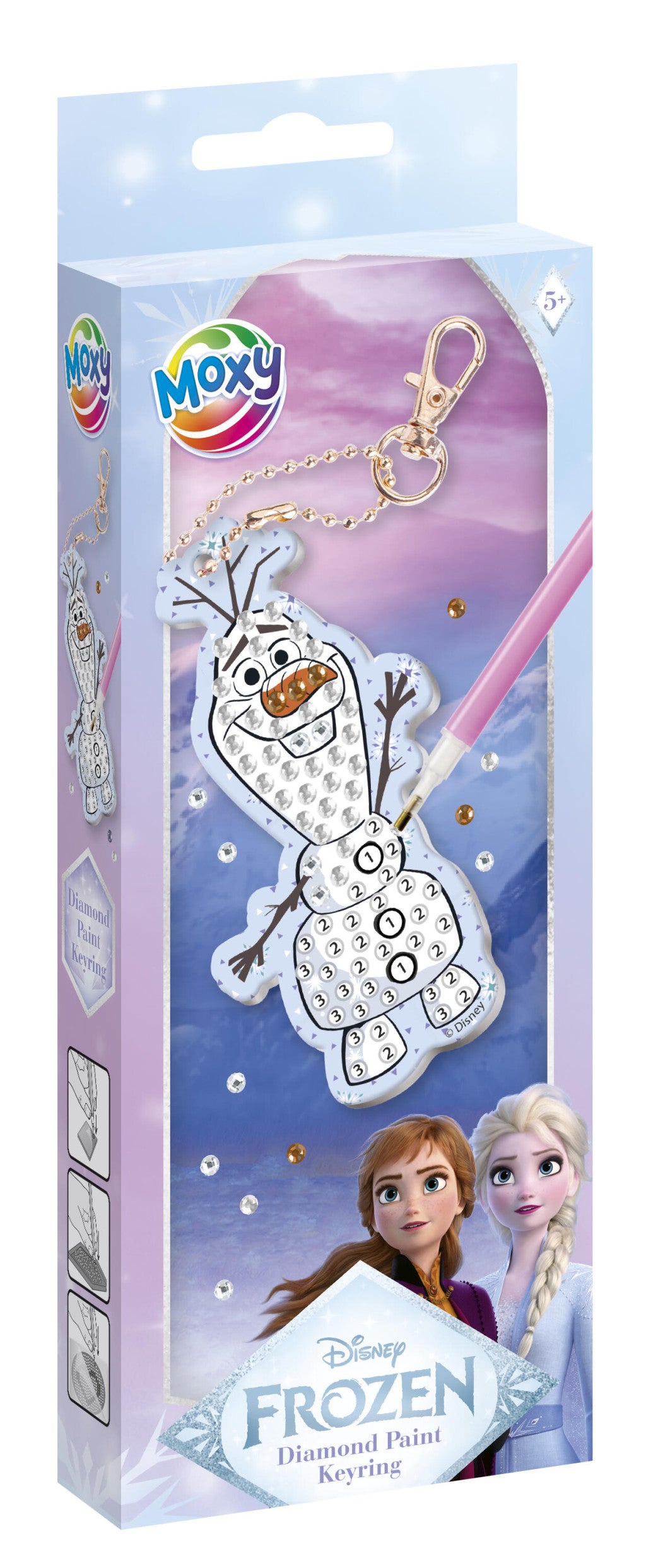Disney Eiskönigin Olaf Schlüsselanhänger-Bastelset mit Diamantmalerei