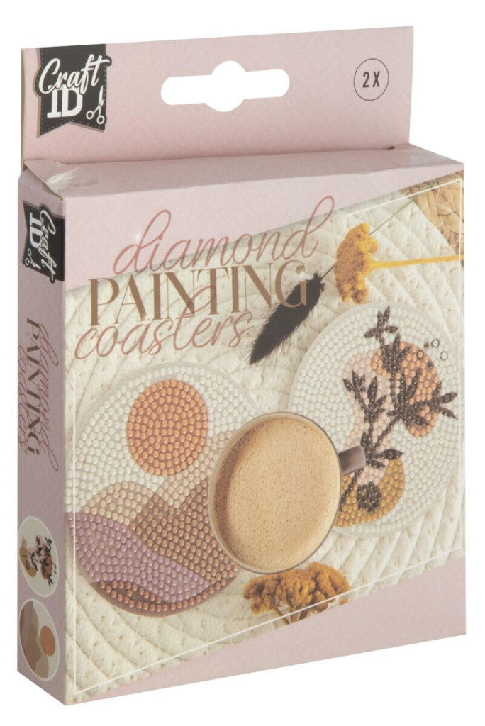 Farbe Craft 2-teiliges Diamant-Acrylglas-Untersetzer-Set