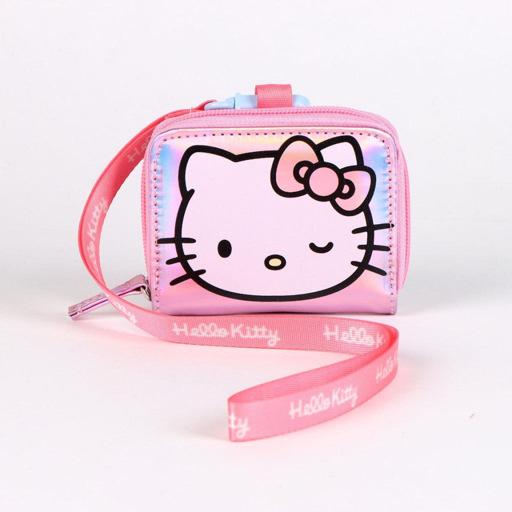Hello Kitty Pink Iridescent Brieftasche