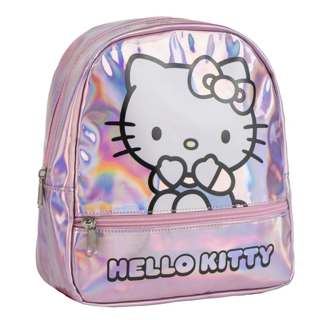 Hello Kitty Iridescent holographischer Rucksack, Tasche 23 cm