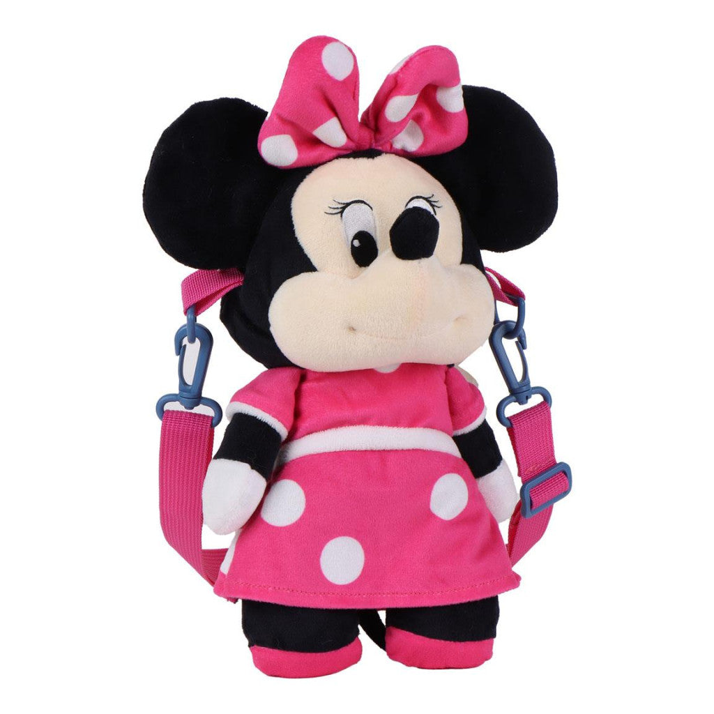 Disney Minnie Pink Plüschrucksack, Tasche 34 cm