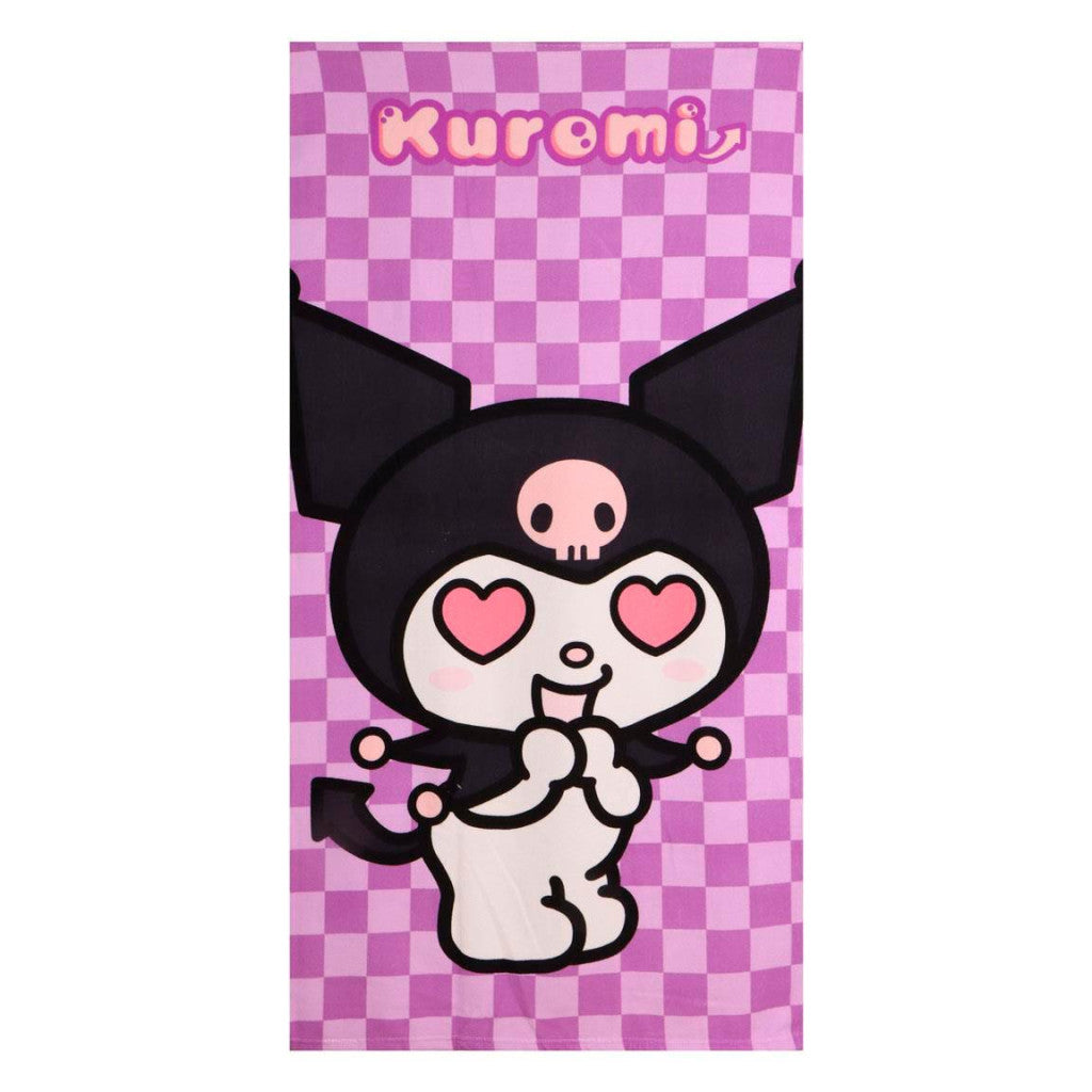 Hello Kitty Kuromi Heart Badetuch, Strandtuch 70x140cm (Fast Dry)