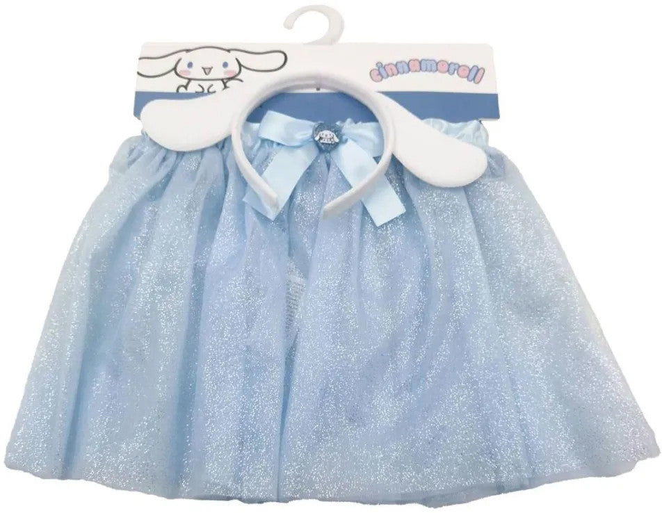 Hello Kitty Cinnamoroll Kinderrock und Stirnband-Set 3 - 8 Jahre / 98 - 128 cm