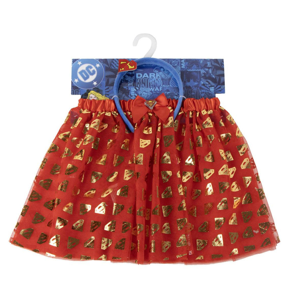 Superman Red Kinderset aus Rock und Haarband 3 - 8 Jahre / 98 - 128 cm