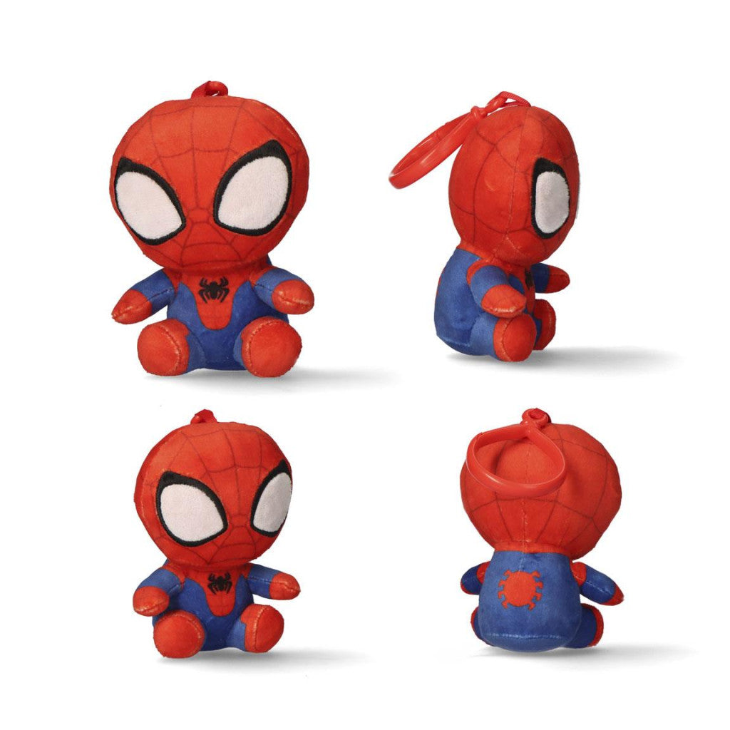 Spiderman Red 3D Plüschfigur mit Aufhänger, Taschenverzierung 13 cm