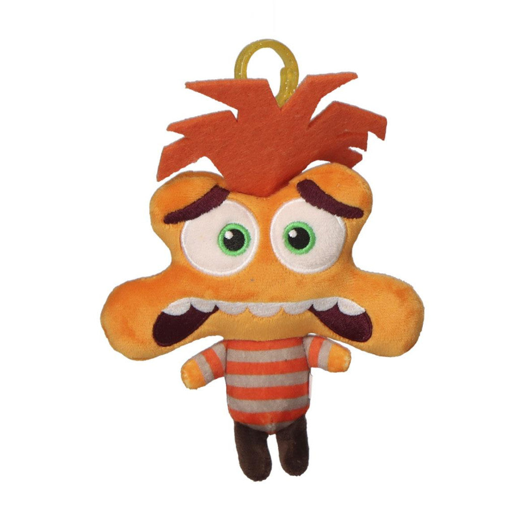 Disney Classics Anxiety Disney Alles steht Kopf 3D Plüschfigur mit Aufhänger, Taschenschmuck 13 cm