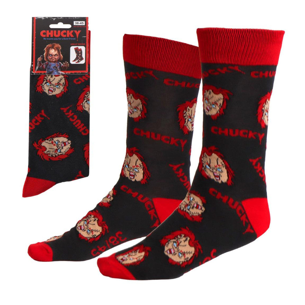 Chucky Head Erwachsene lange Socken 38/45