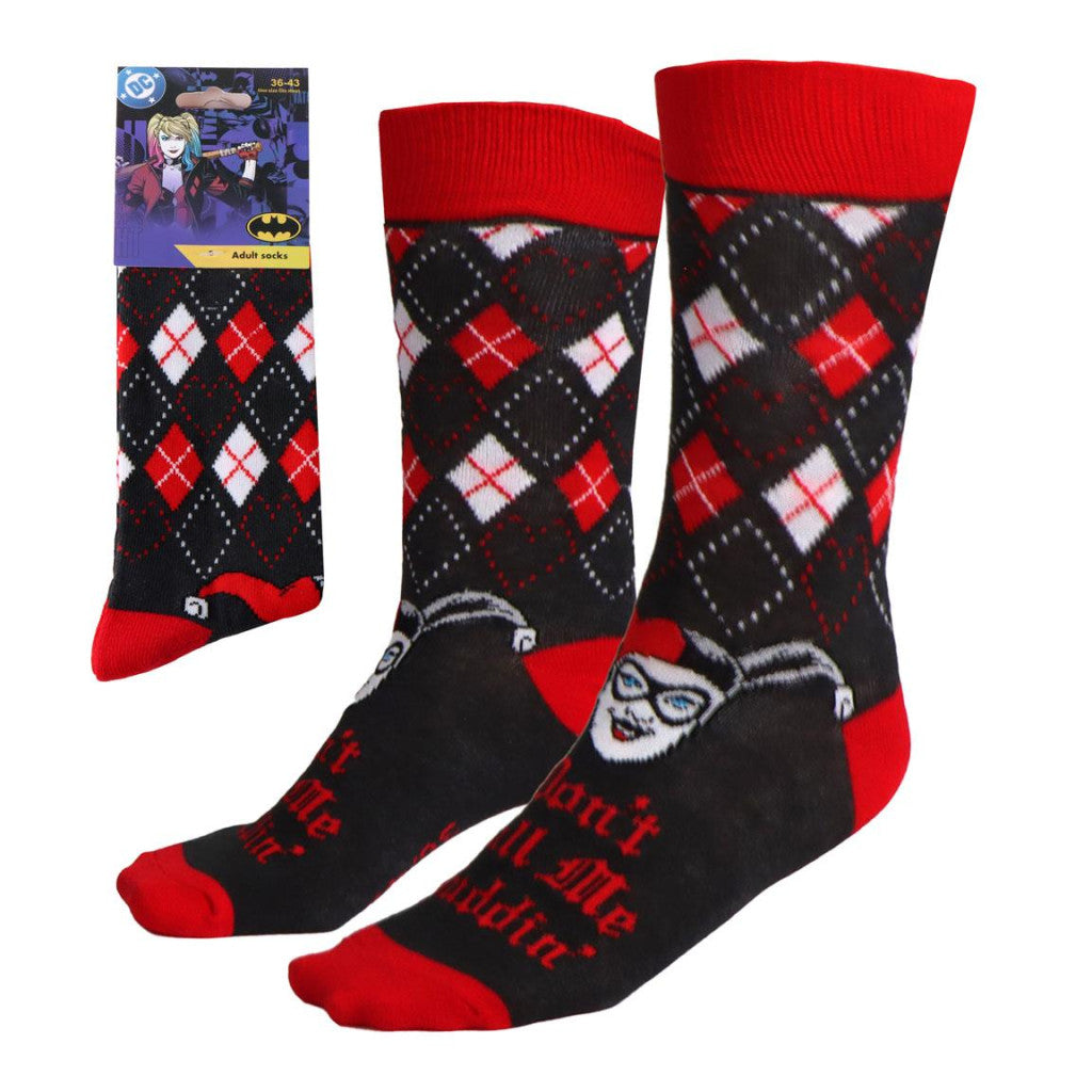 Harley Quinn Puddin' Erwachsenen lange Socken 36/43
