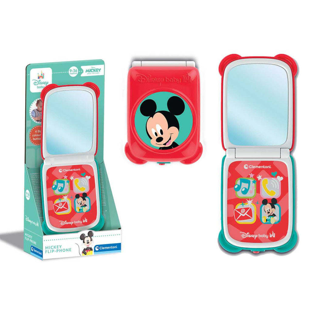 Disney Mickey Mirror interaktives faltbares Smartphone Clementoni