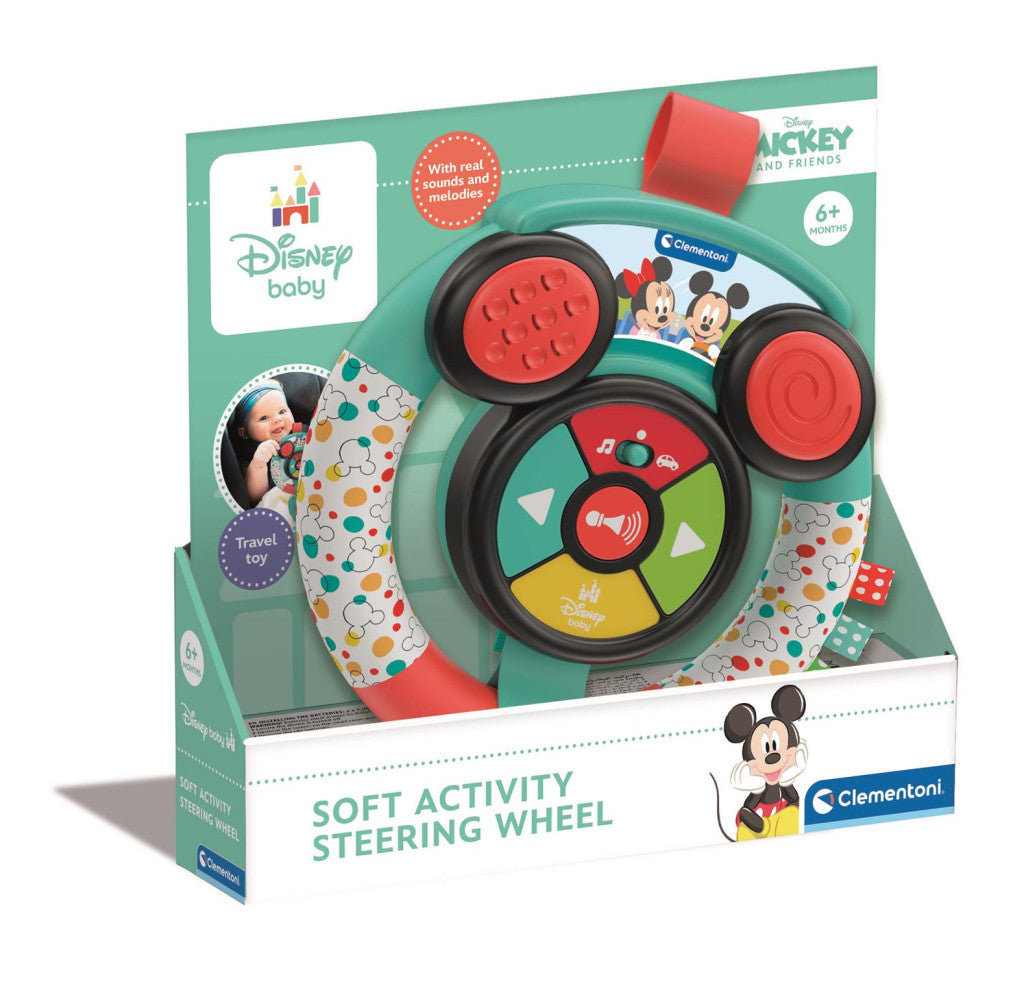 Disney Mickey Ear interaktives, weiches Lenkrad Clementoni