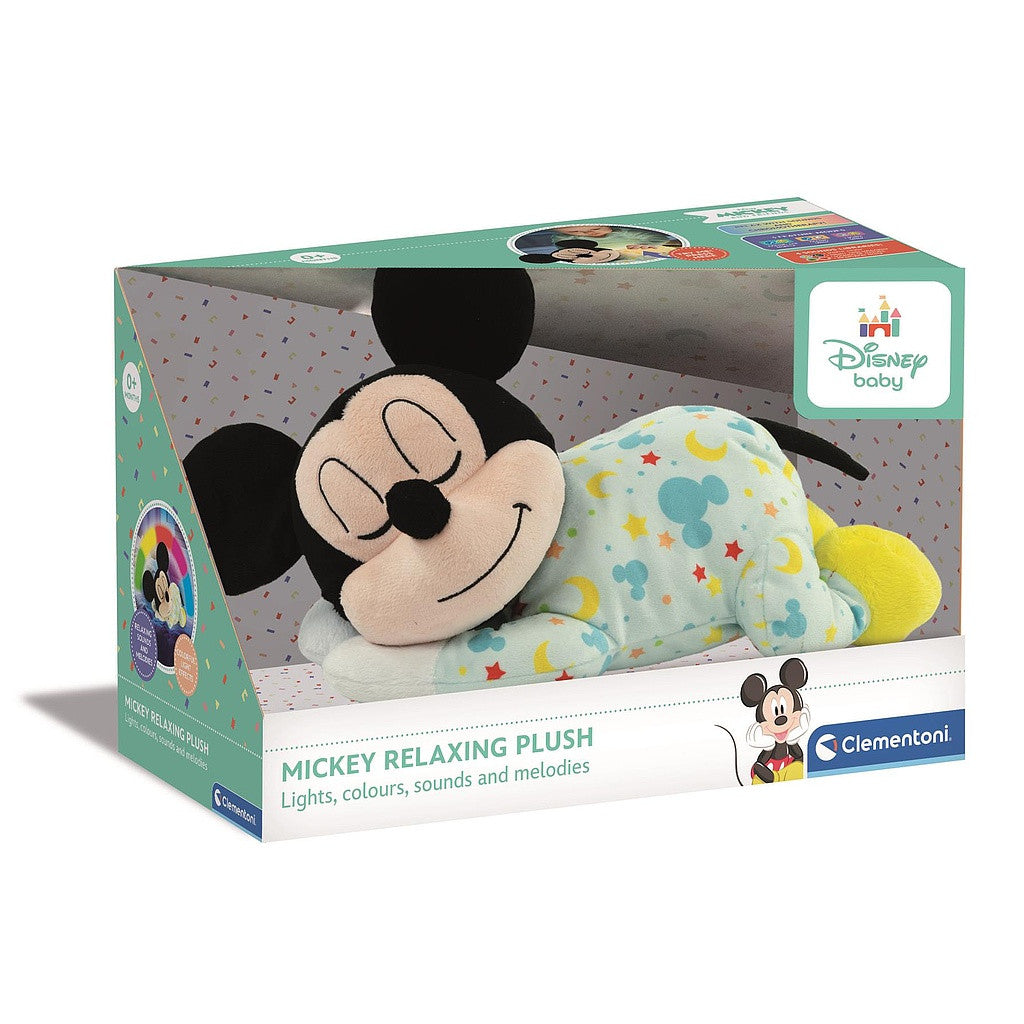 Disney Mickey Tummy-Time Plüschspielzeug zum Einschlafen Clementoni