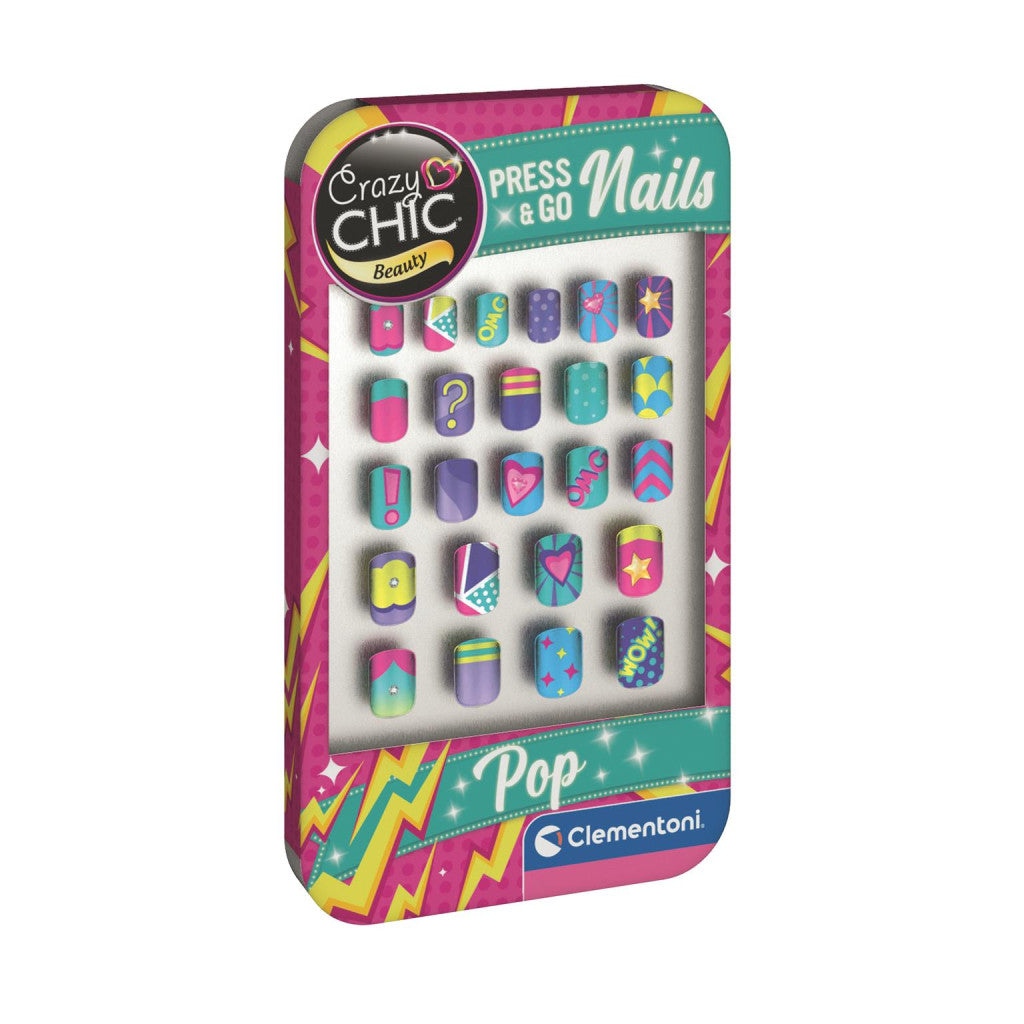 Crazy Chic Pop Clementoni Kunstnägel Set