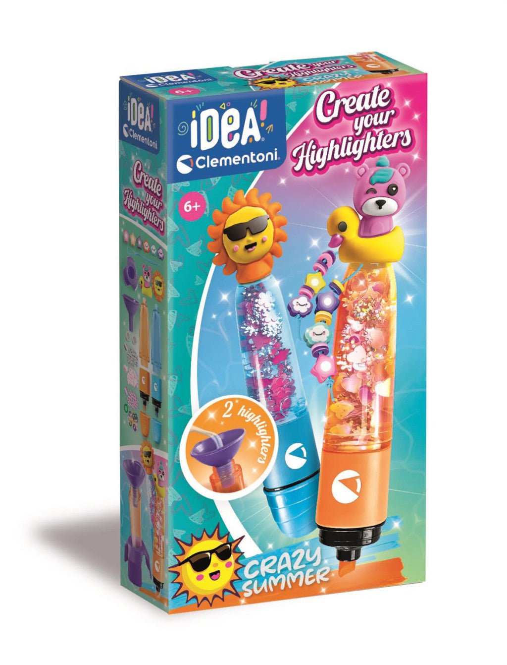 Farbe Crazy Summer Clementoni Textmarker-Herstellungsset