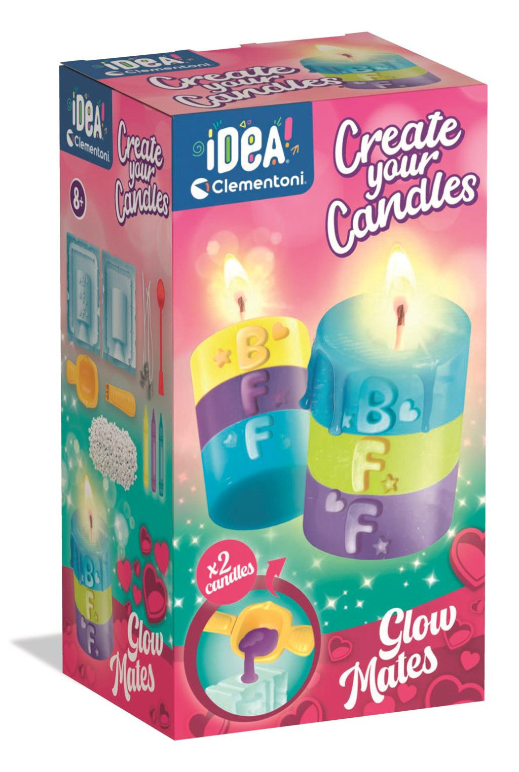Farbe Glow Mates BFF Kerzenherstellungsset Clementoni