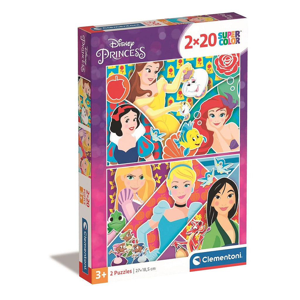 Disney Prinzessin 2x20 Teile Puzzle Clementoni