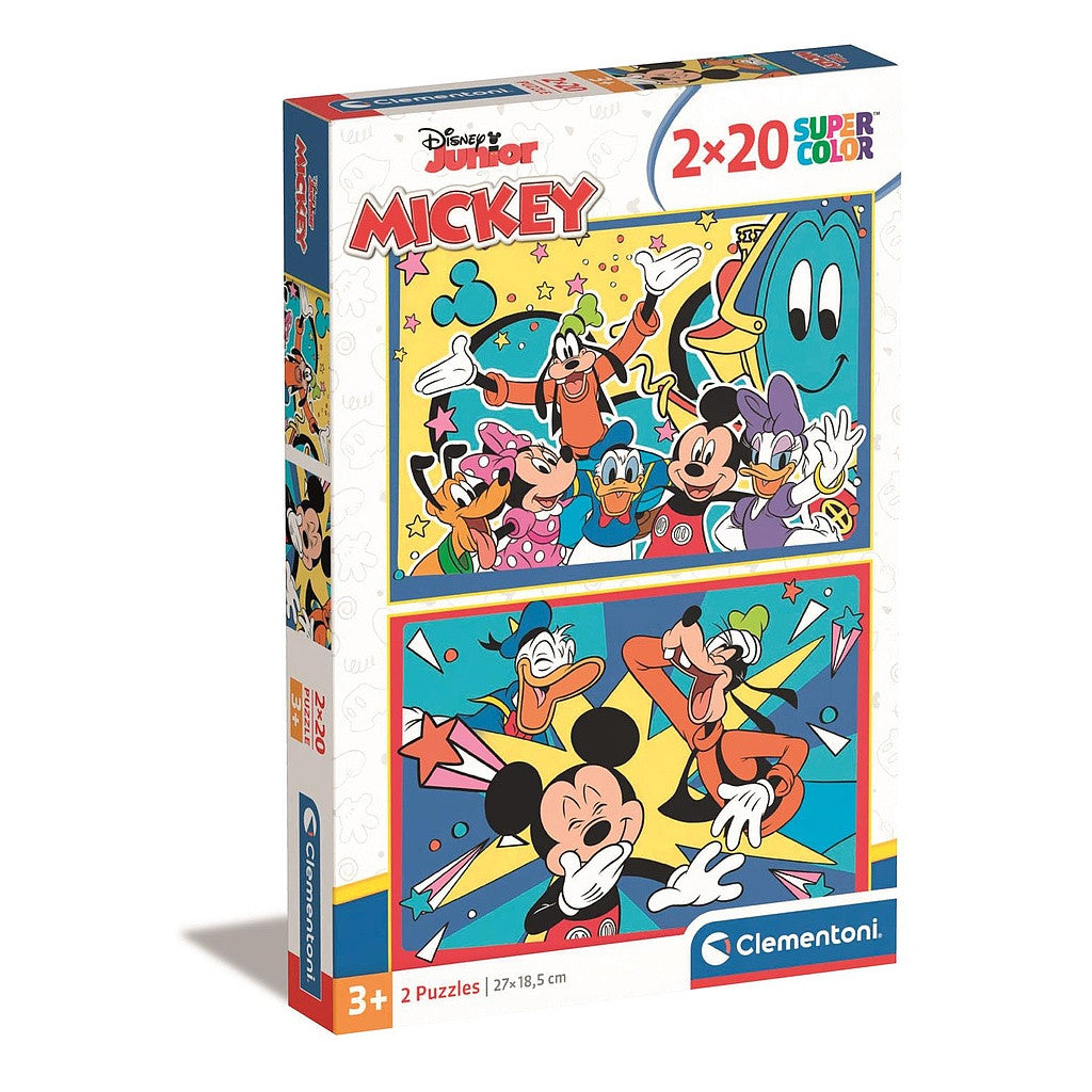Disney Mickey Laughing 2x20-teiliger Puzzle Clementoni