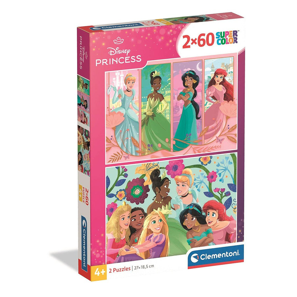 Disney Prinzessin 2x60-teiliges Puzzle Clementoni