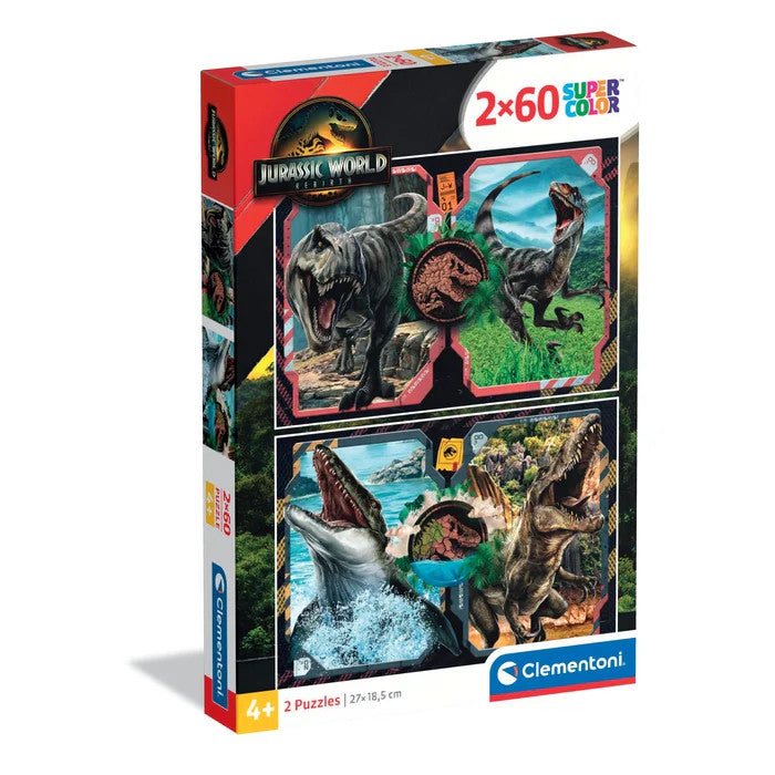 Jurassic World Danger Zone 2x60 Stück Puzzle Clementoni