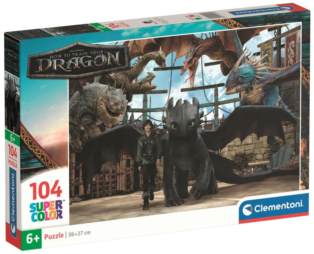 Drachenzähmen Leicht Gemacht Arena 104-tlg. Clementoni Puzzle