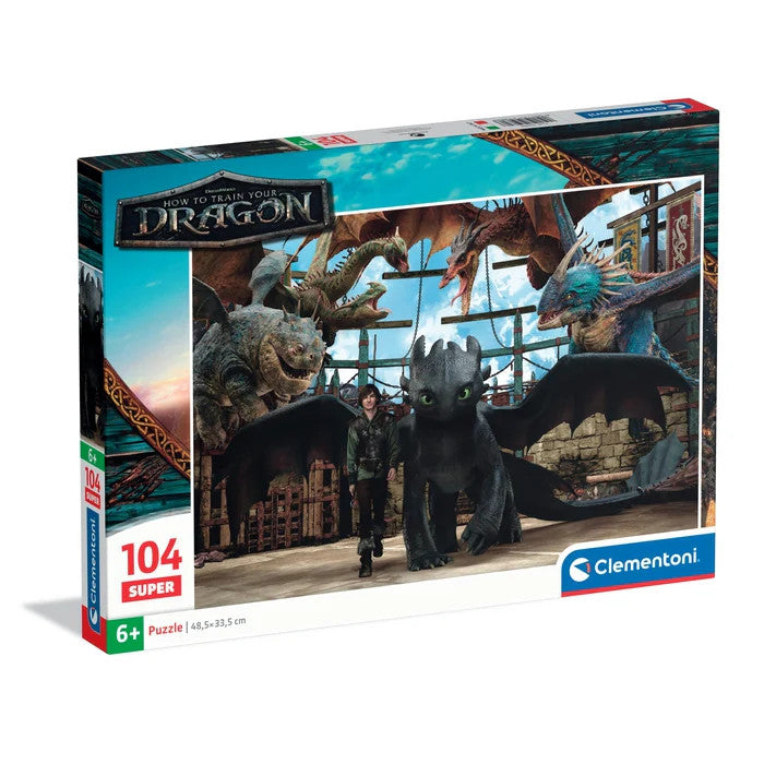 Drachenzähmen Leicht Gemacht Arena 104-teiliges Super-Puzzle Clementoni