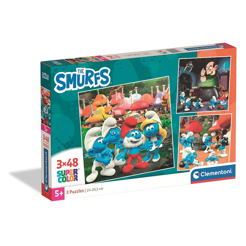 Die Schlümpfe 3x48 Stück Puzzle Clementoni