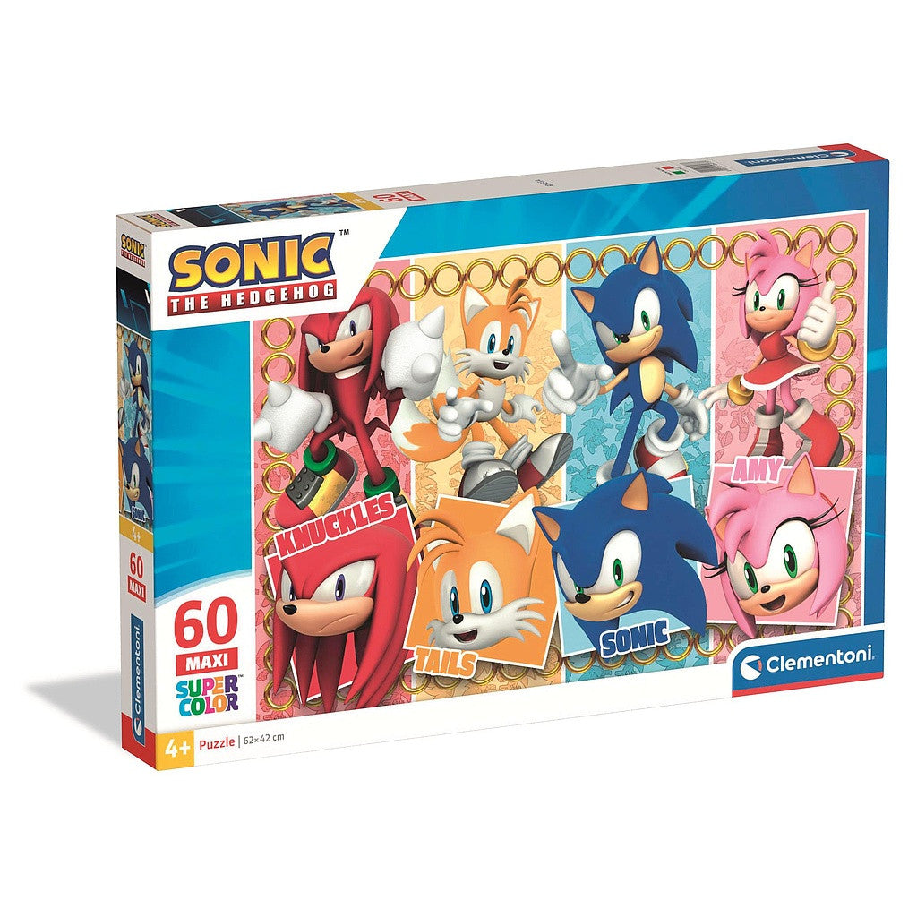 Sonic the Hedgehog 60-teiliges Maxi-Puzzle Clementoni