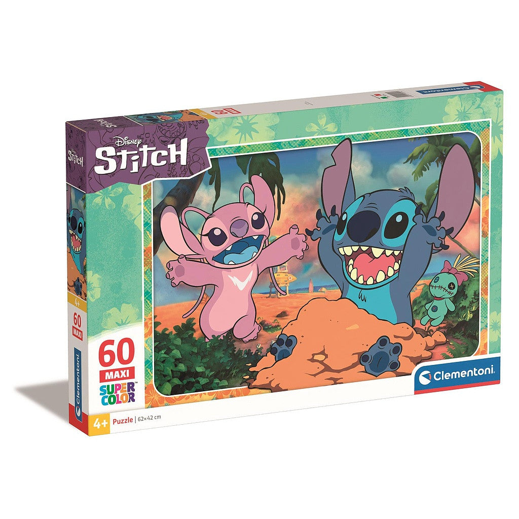 Disney Lilo und Stitch Sand 60-tlg. Maxi-Puzzle Clementoni