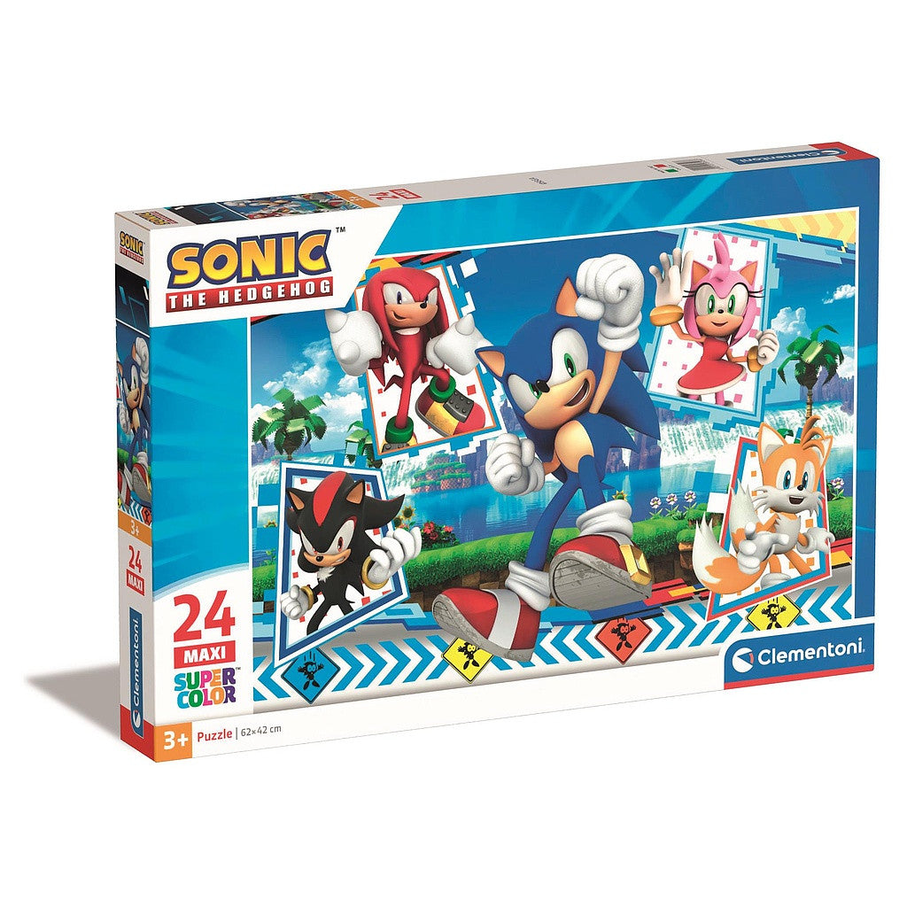 Sonic the Hedgehog Green Hill 24-teiliges Maxi-Puzzle Clementoni