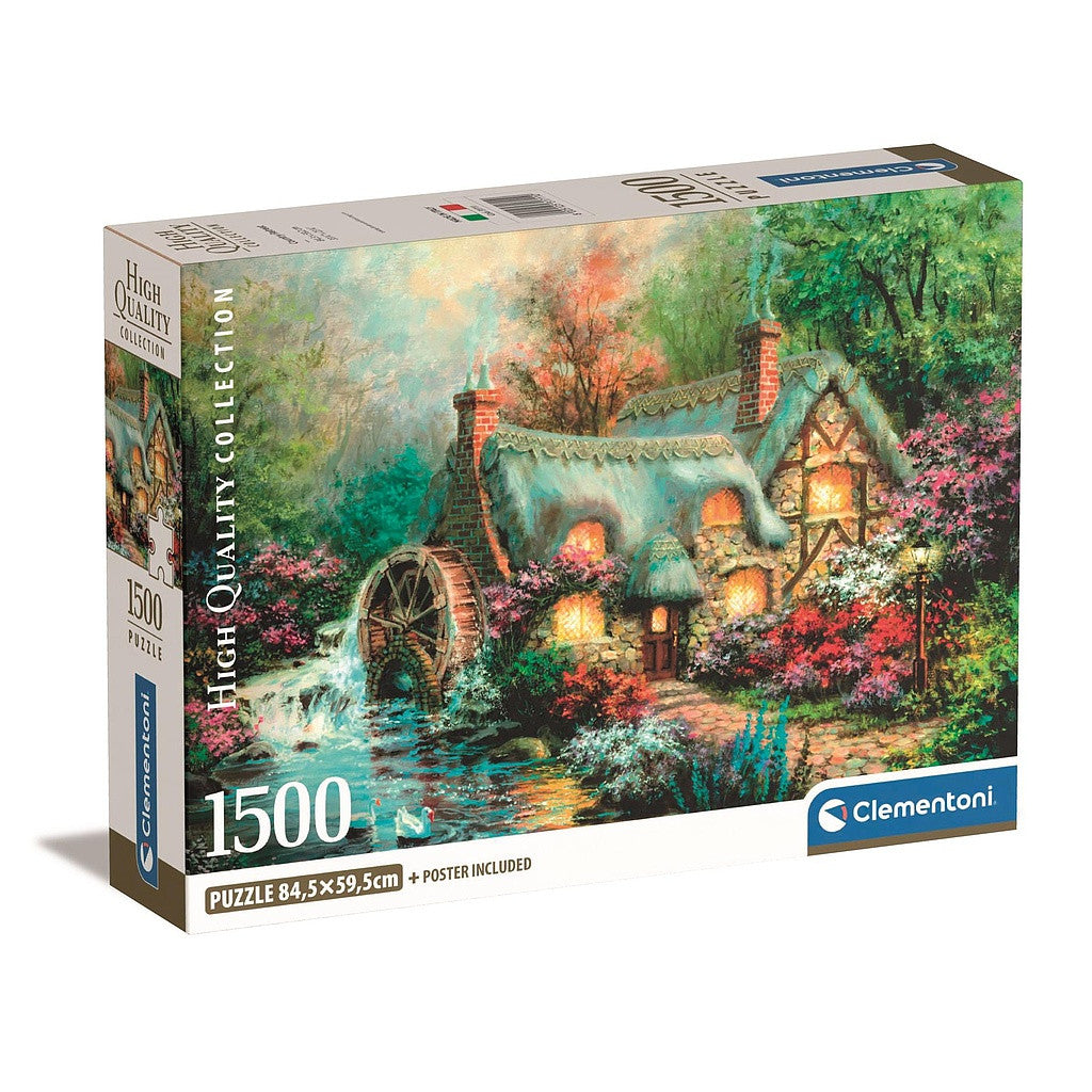 Städte Countryside Ländliche Landschaft 1500-teiliges Compact Puzzle Clementoni