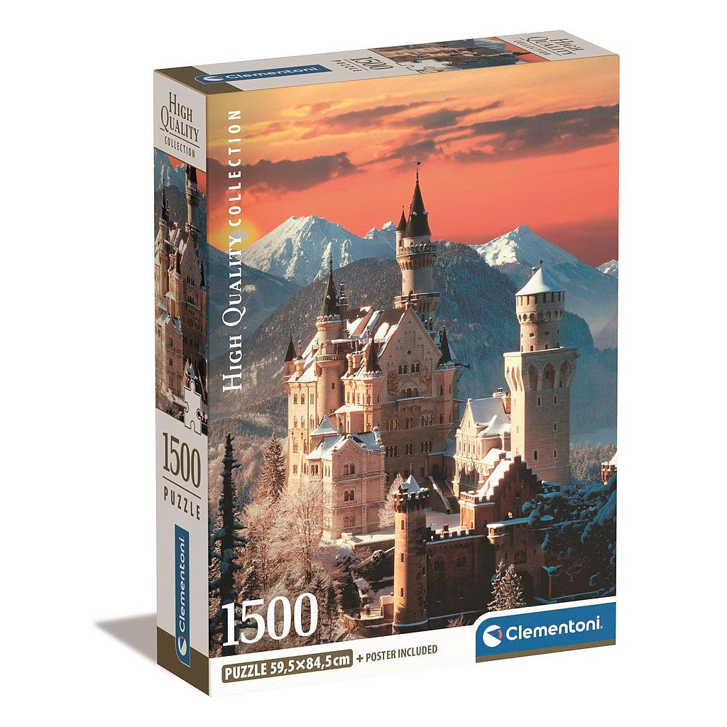 Städte Neuschwantein Deutschland 1500-teiliges Compact-Puzzle Clementoni