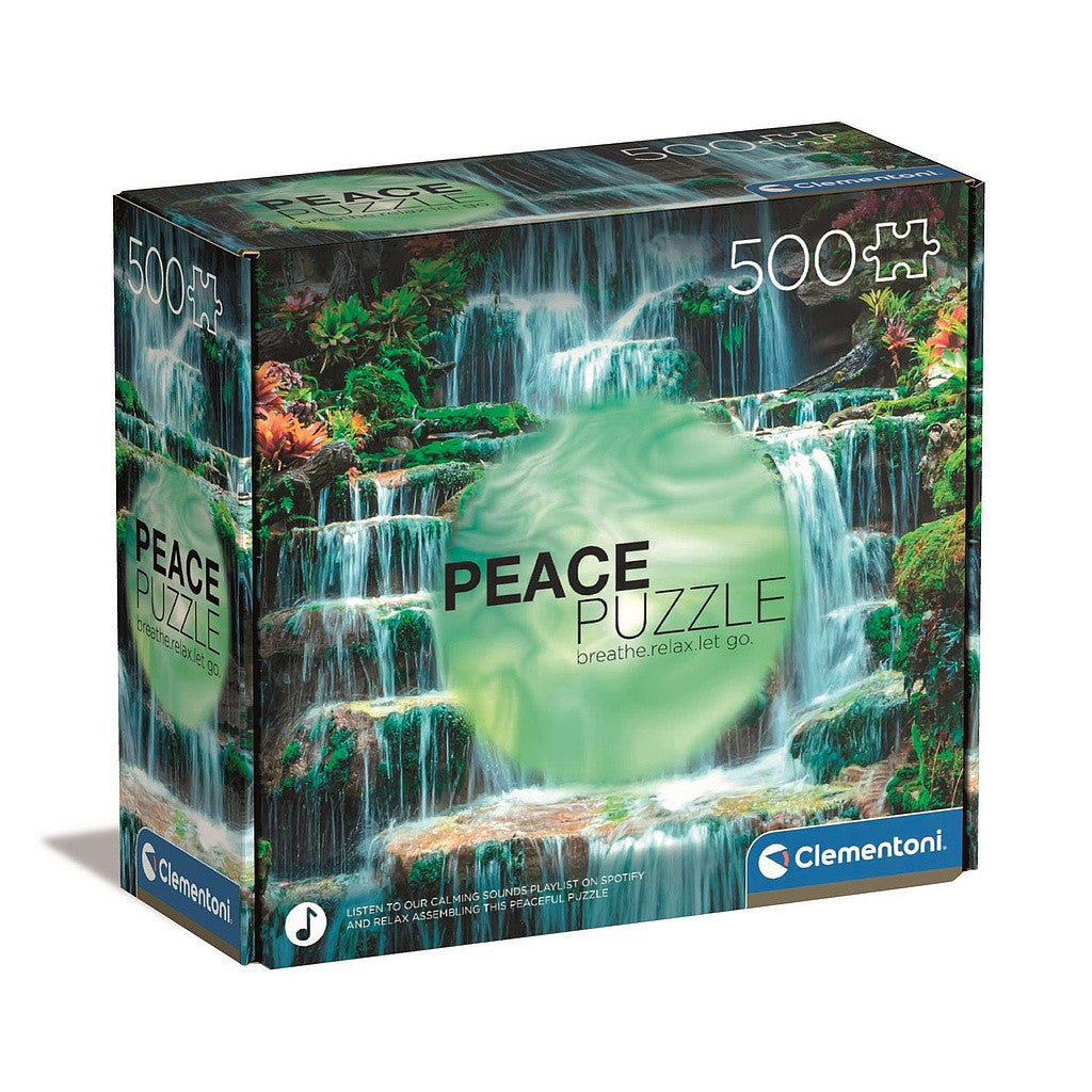 Farbe Flow Wasserfall 500 Stk. Peace Puzzle Clementoni