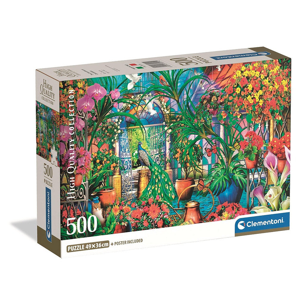 Farbe Caretakers Gewächshaus 500-teiliges Compact Puzzle Clementoni