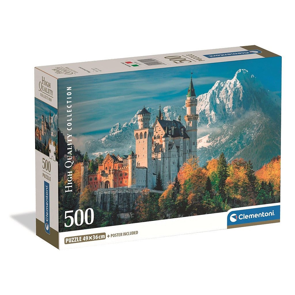 Städte Neuschwantein Deutschland 500 Teile Compact Puzzle Clementoni
