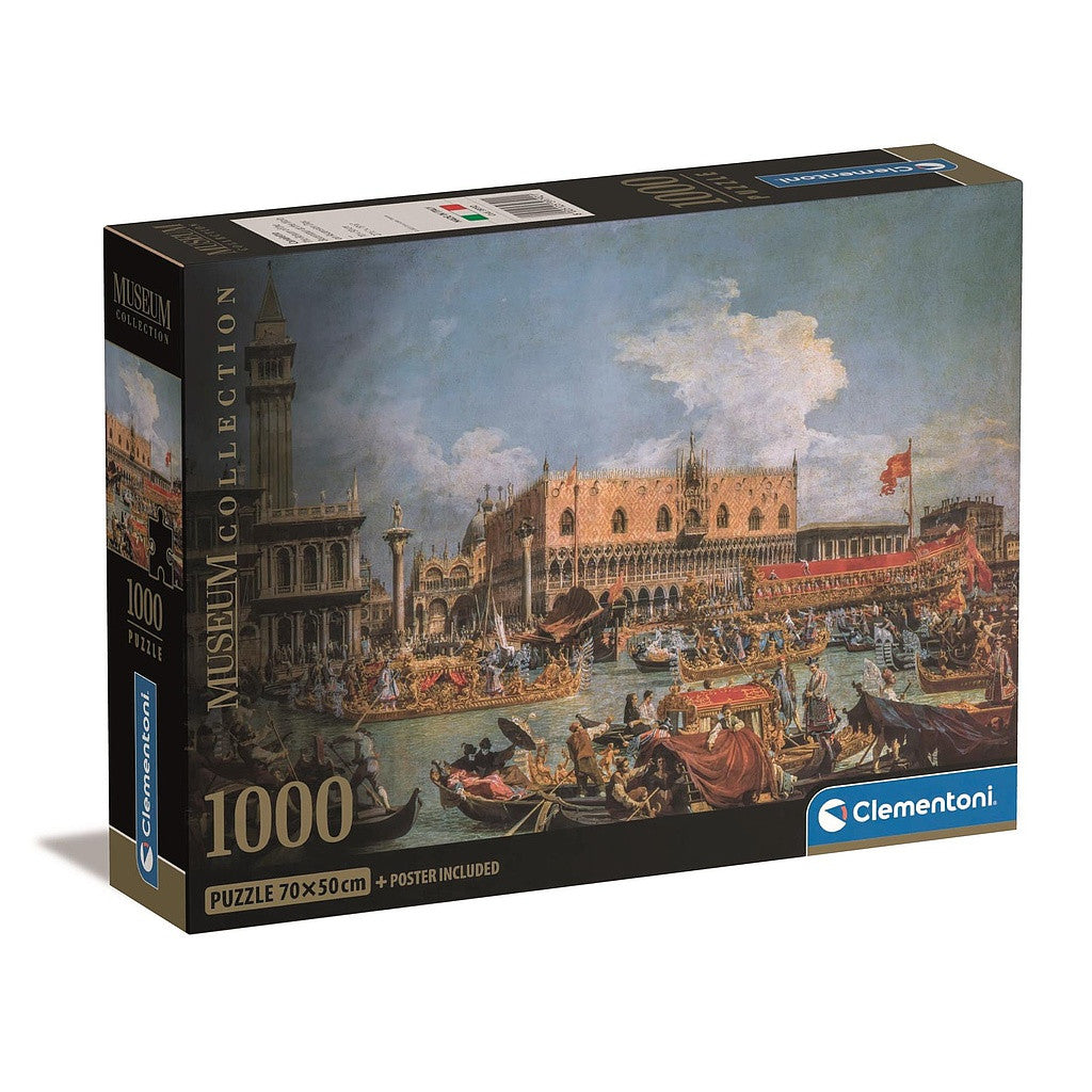 Kunst View of the Ducal Palace 1000-teiliger Compact-Puzzle Clementoni