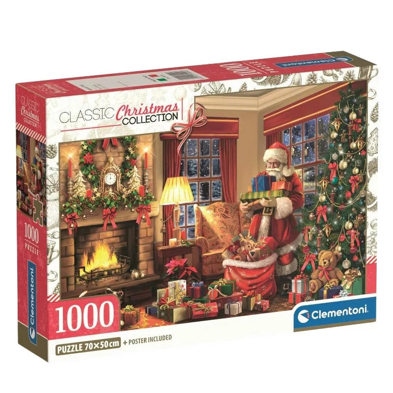 Weihnachten Santa's Visit 1000-teiliges Puzzle Clementoni