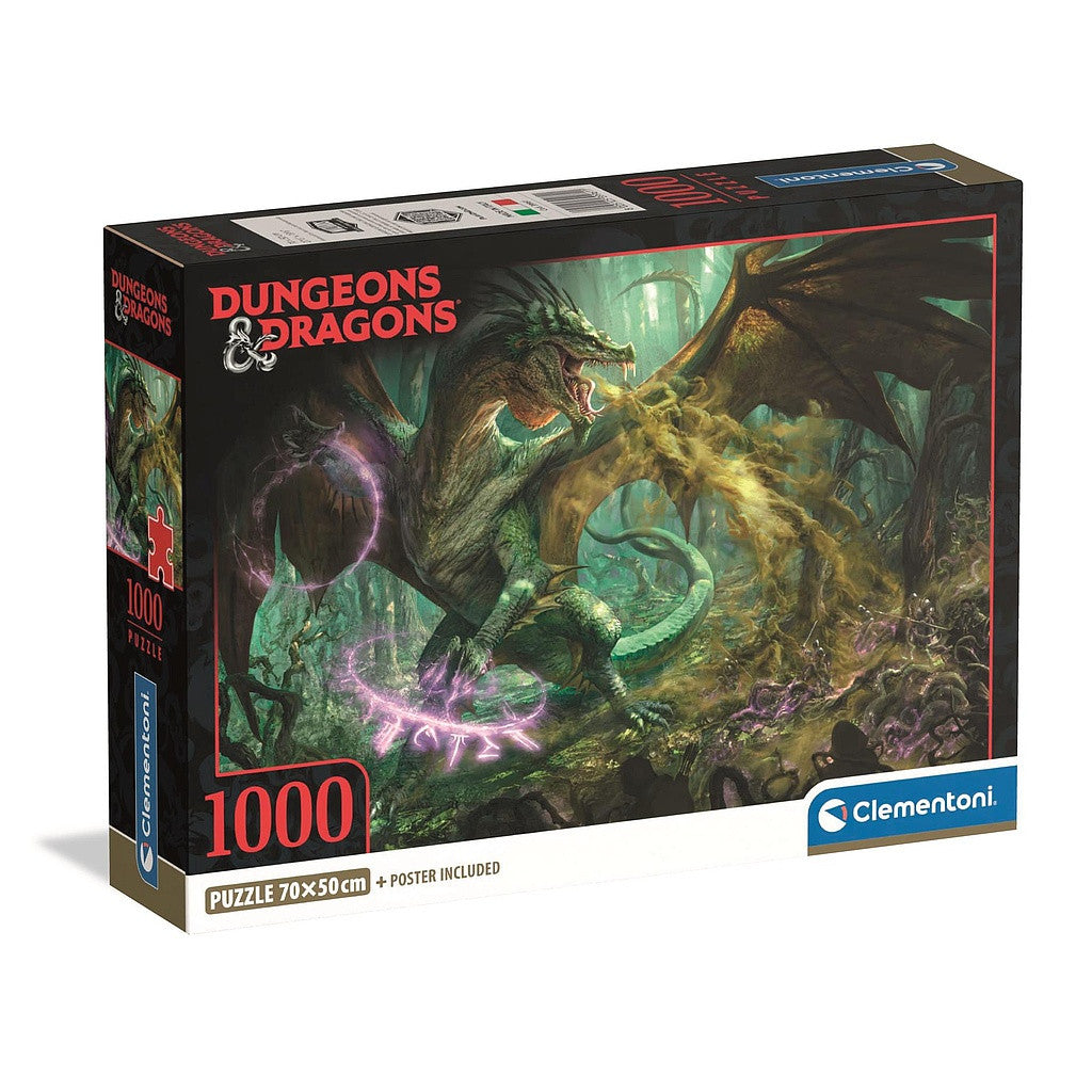 Dungeons & Dragons Poison 1000 Stücke Compact Puzzle Clementoni