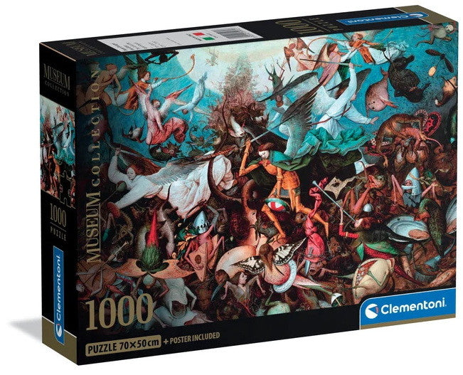 Kunst Bruegel Der Sturz der rebellischen Engel 1000-teiliges Compact Puzzle Clementoni