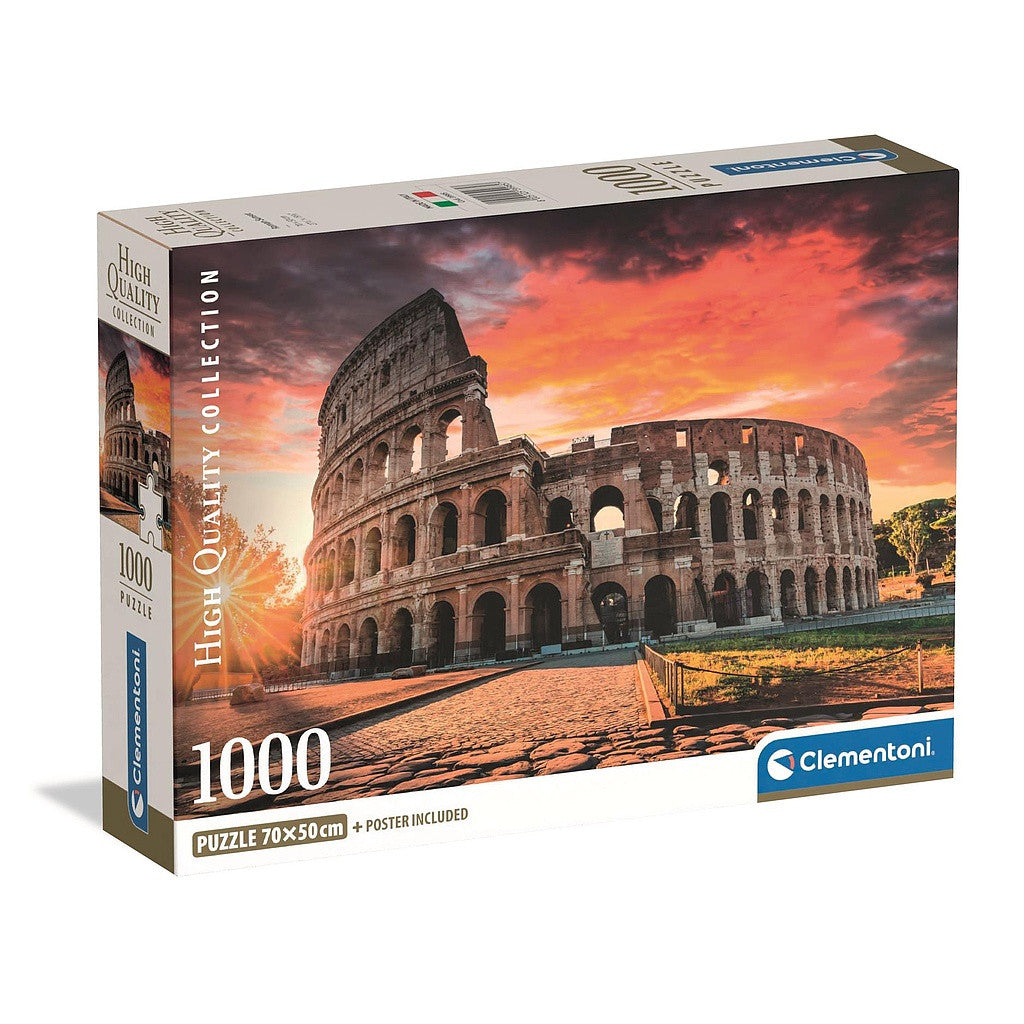 Städte Colosseum Sunset Rom 1000 Teile Puzzle Clementoni
