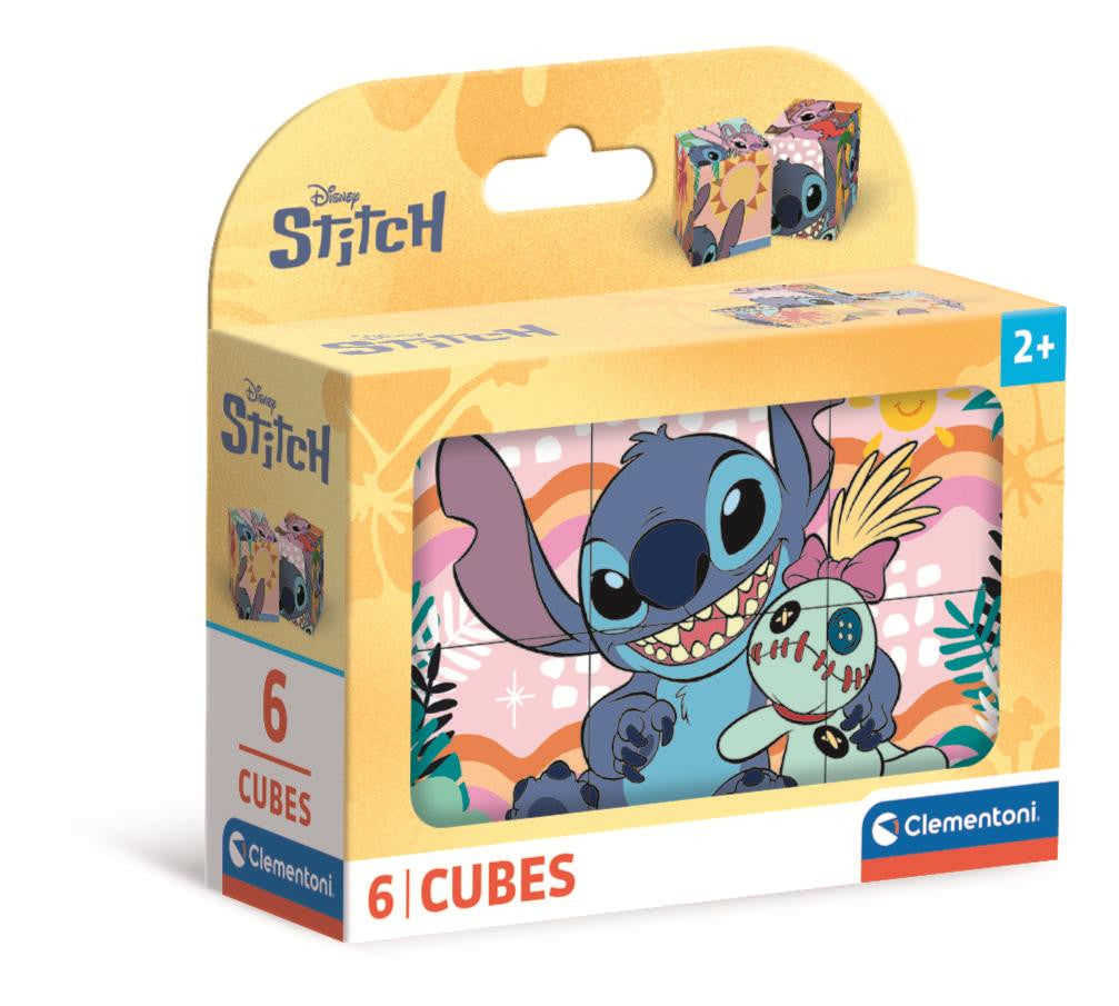 Disney Lilo und Stitch Smile Clementoni 6-teilige Märchenwürfel