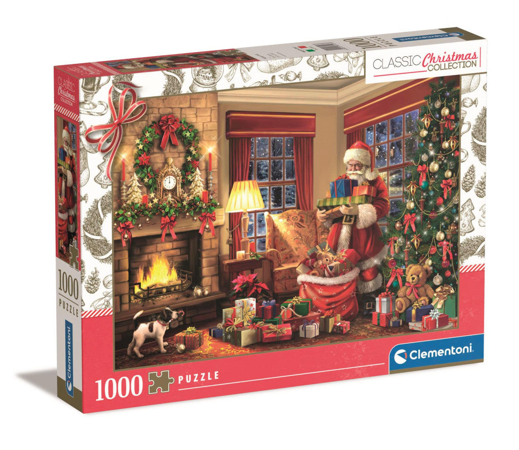 Weihnachten Santa's Gift 1000-teiliges Clementoni Puzzle