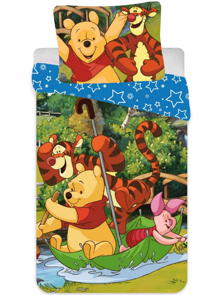 Disney Winnie Puuh Rafting Kinderbettwäsche 90×140cm, 40×55 cm