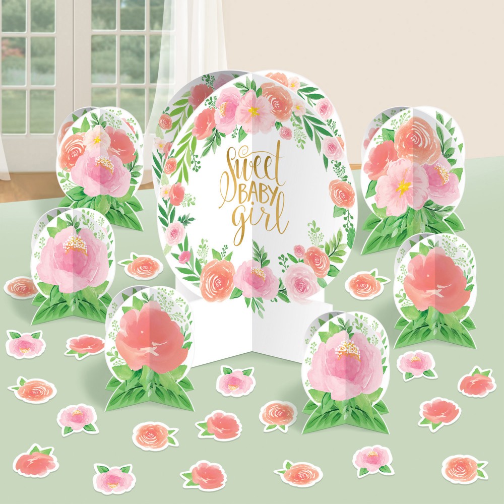 Baby Blumiger Tischdekorationsset