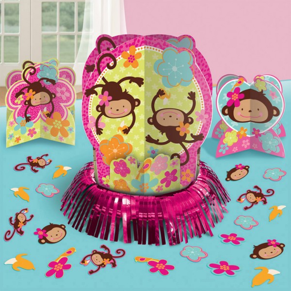 Affe Monkey Love Tischdeko Set