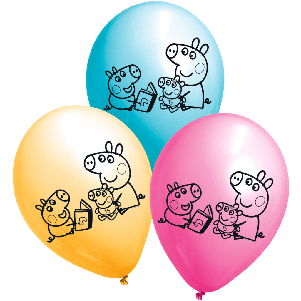 Peppa Wutz Story Time Luftballon Set, 6 Stück, 11 Zoll (27,5 cm)