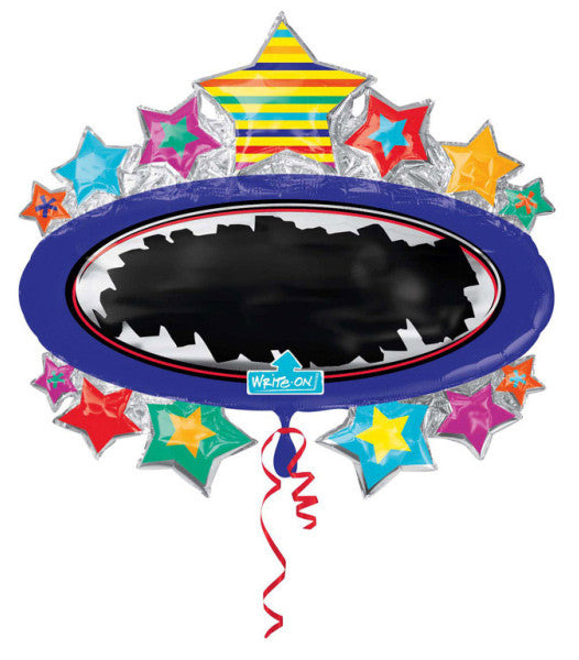 Farbe Black Board Star Folienballon 78 cm