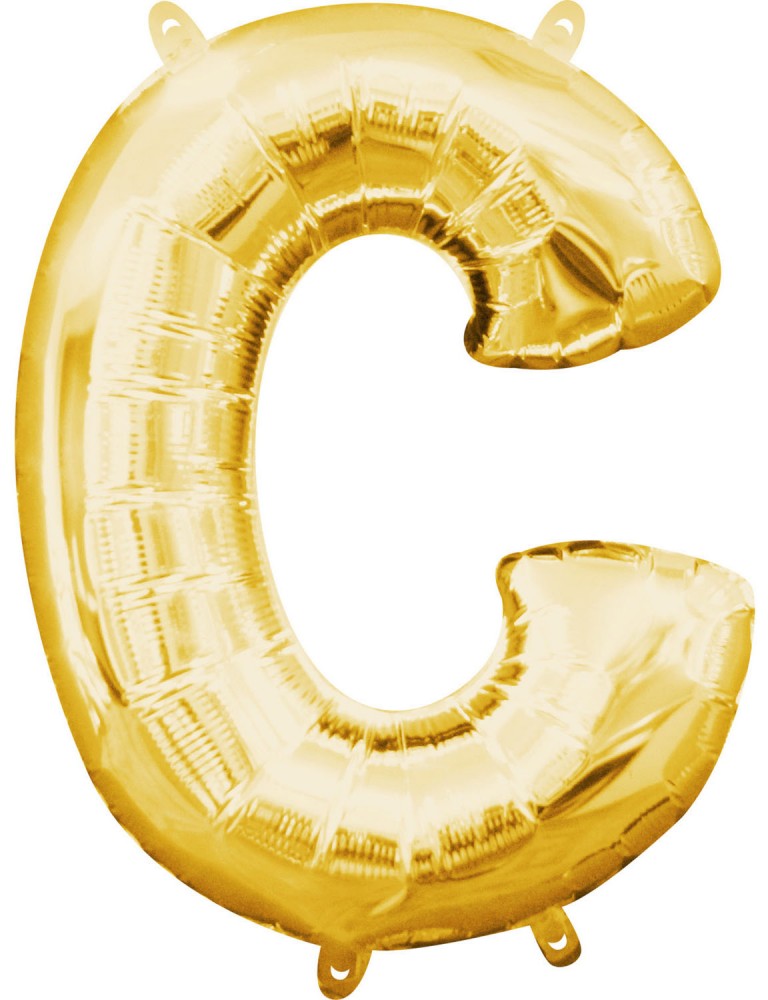 Briefe Gold Gold Mini C Buchstaben Folienballon 33 cm