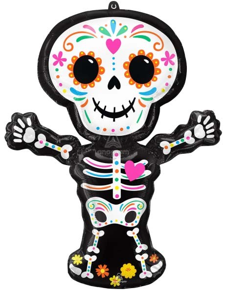 Halloween Day of the Dead Folienballon 86 cm